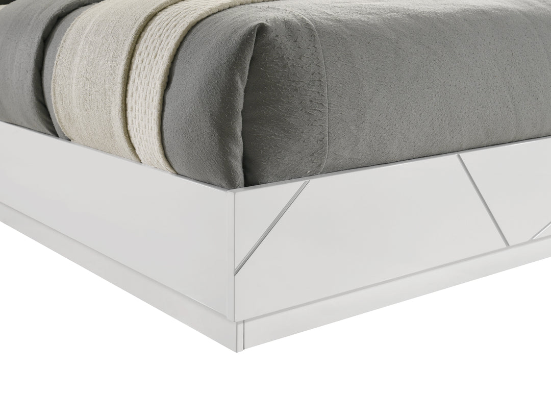 Grace Modern White Bed
