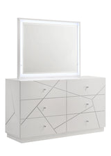 Grace Modern White Mirror