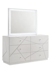Grace Modern White Mirror