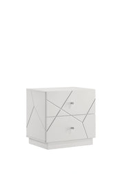 Grace Modern White Nightstand