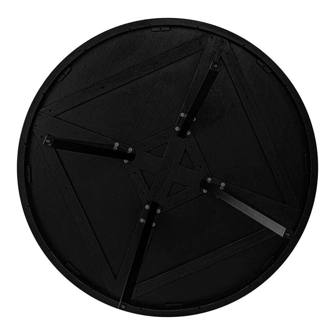 Parq - Acacia Round Dining Table - Black