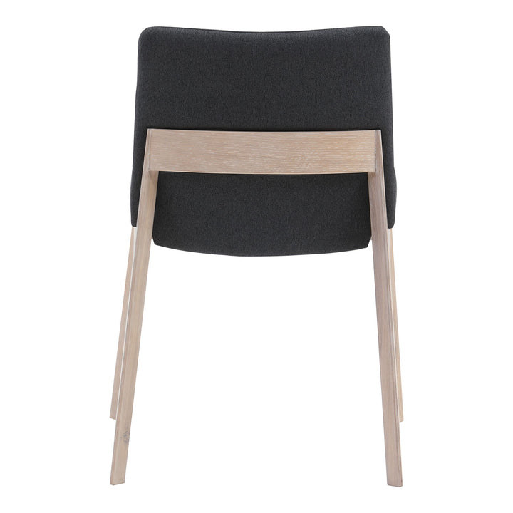 Deco - Oak Dining Chair (Set of 2) - Dark Gray