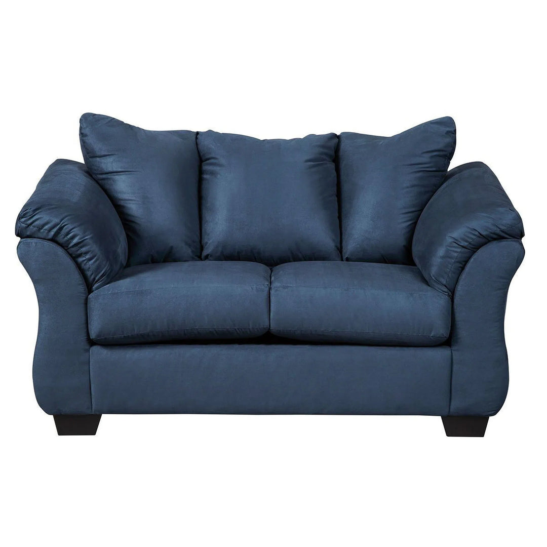 Blue loveseat deals