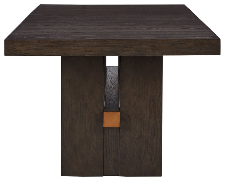 Burkhaus - Dark Brown - Rectangular Dining Room Extension Table