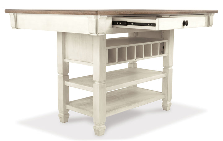 Bolanburg - Rectangular Dining Room Counter Table - Beige