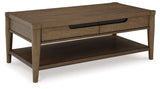 Roanhowe - Rectangular Cocktail Table - Brown
