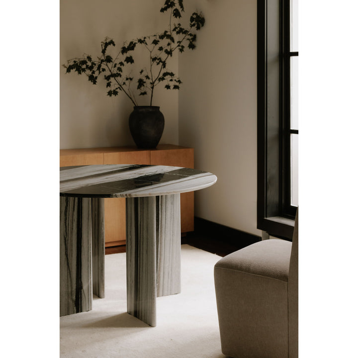 Celia - Round Dining Table - Gray