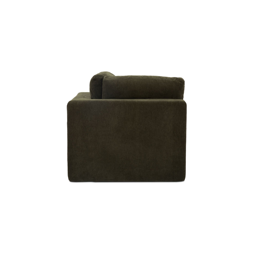 Cates - Corner Chair - Dark Green