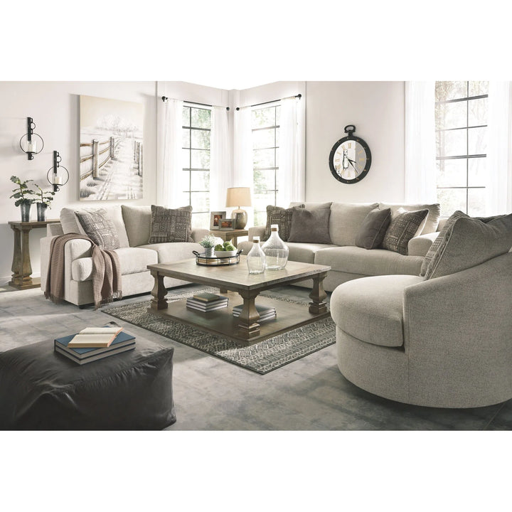 Ashley 95104/38/35/44 Soletren - Stone - Sofa, Loveseat & Swivel Accent Chair