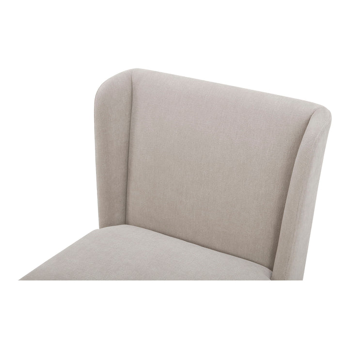 Cormac - Rolling Dining Chair Performance Fabric - Helio Oyster