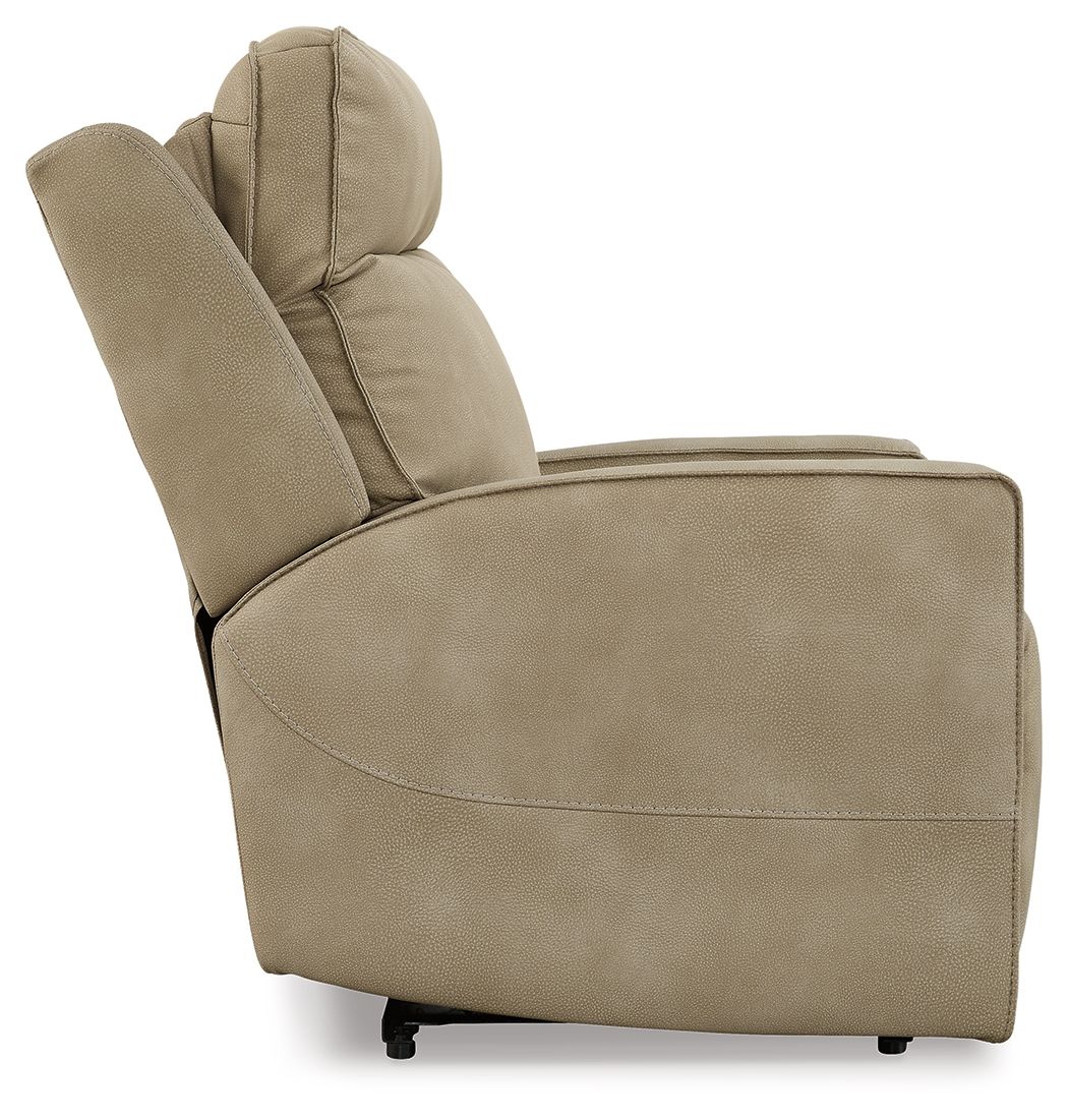 Next-Gen Durapella - Sand - Power Recliner / Adj Headrest - Fabric