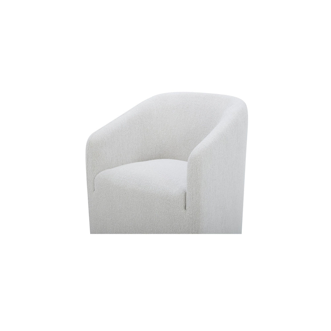 Sandy - Rolling Dining Chair - Off White