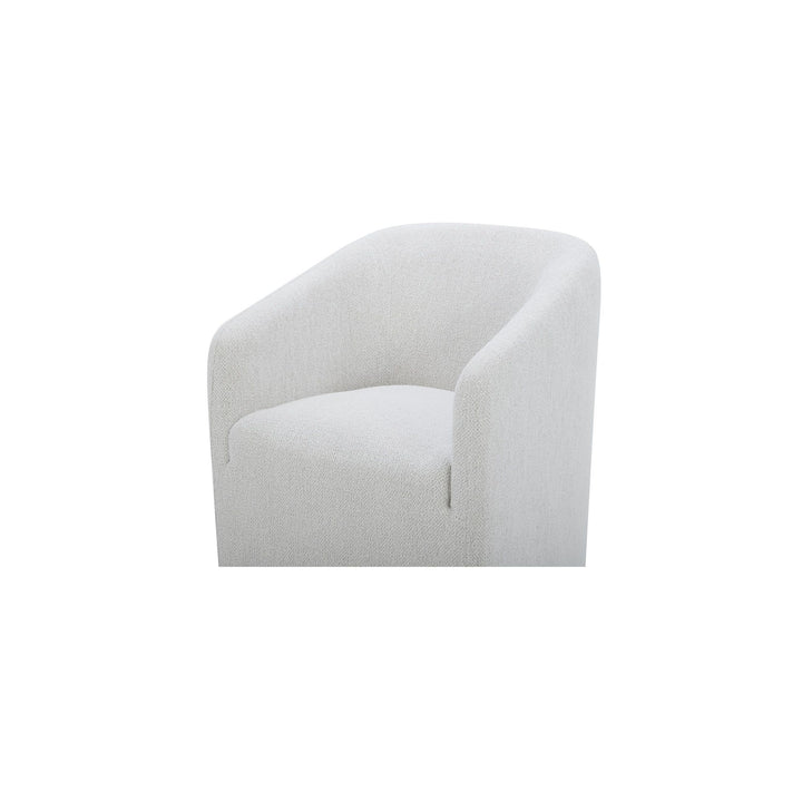 Sandy - Rolling Dining Chair - Off White