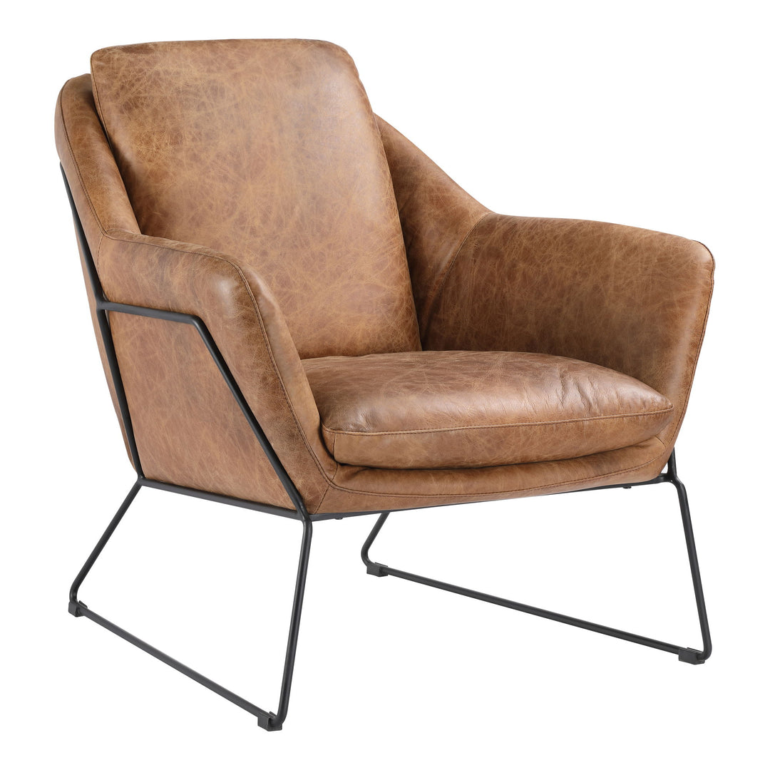 Greer - Club Chair - Light Brown