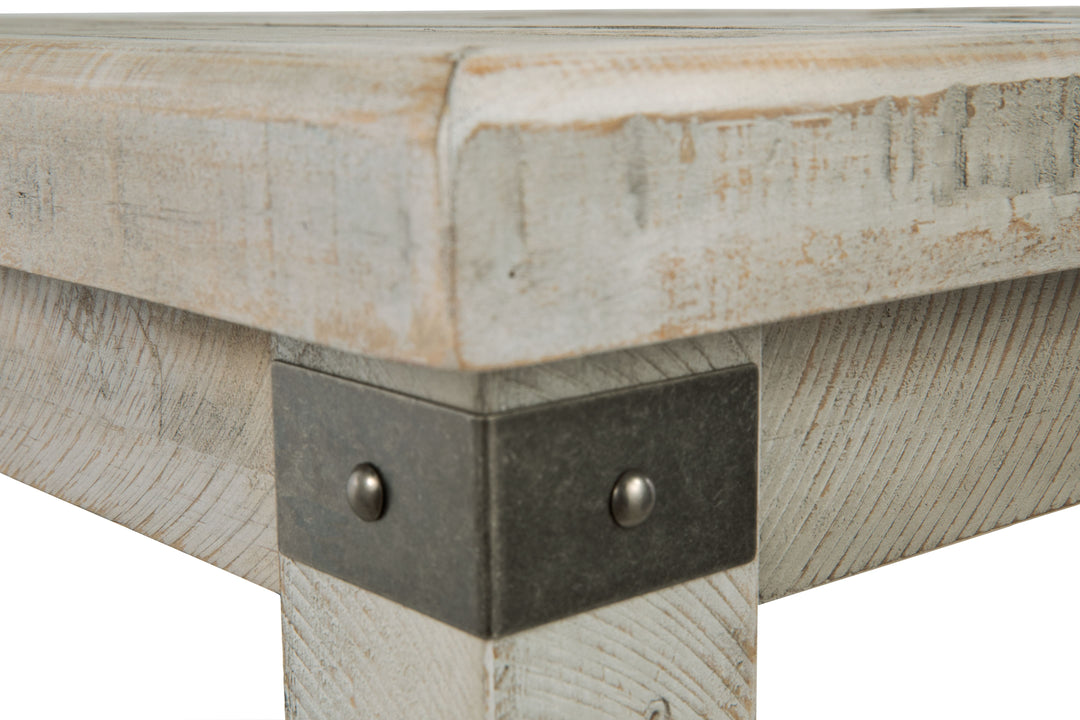 Carynhurst - White Wash Gray - Rectangular End Table