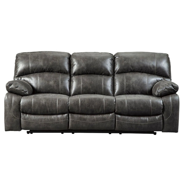 Ashley 5160115 Dunwell Steel PWR REC Sofa with ADJ Headrest