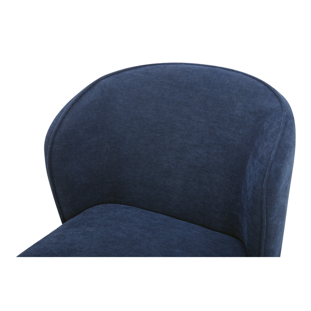 Larson - Rolling Dining Chair Performance Fabric - Helio Midnight