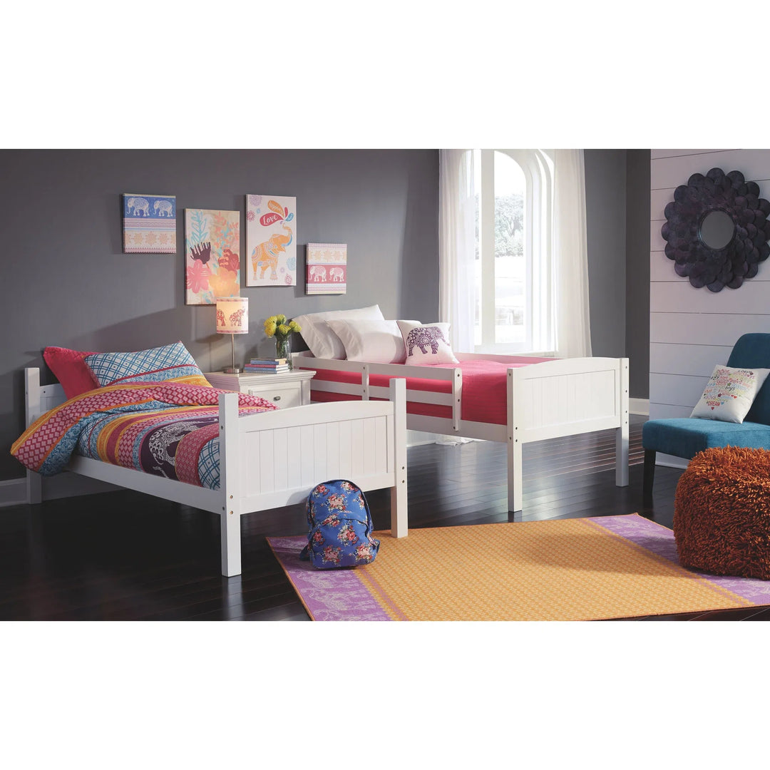 Ashley furniture white bunk beds deals