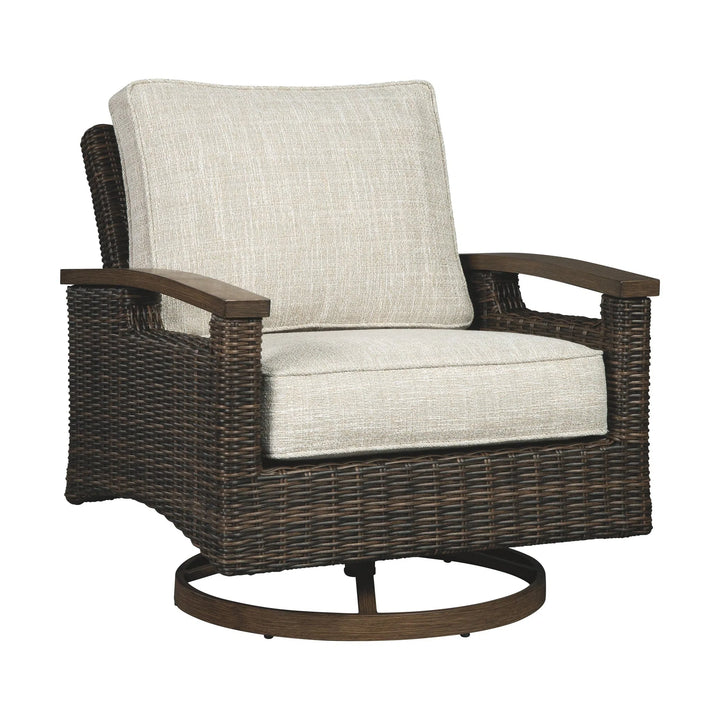 Ashley P750-821 Paradise Trail - Medium Brown - Swivel Lounge Chair