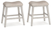 Skempton - Upholstered Stool (Set of 2) - White
