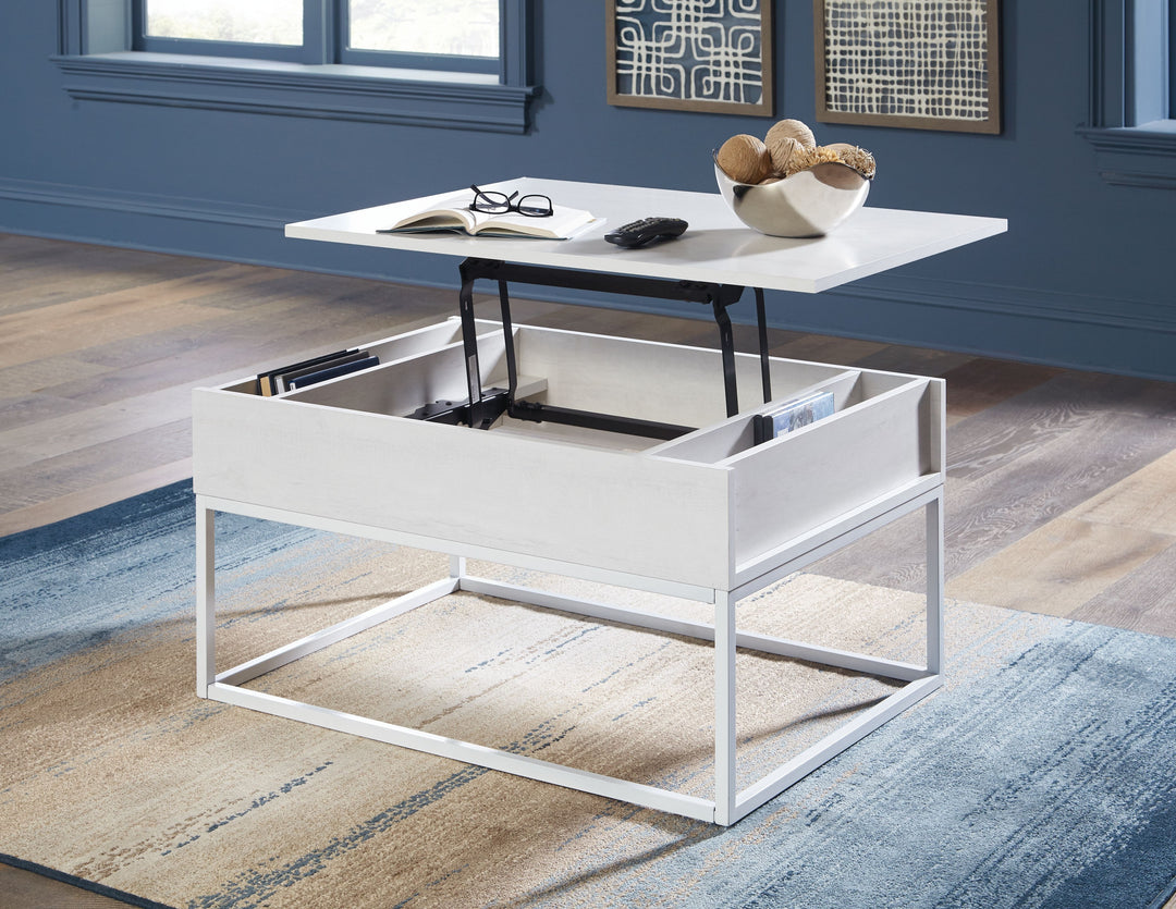 Deznee - White - Lift Top Cocktail Table