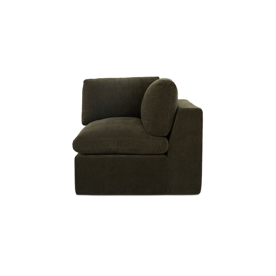 Cates - Corner Chair - Dark Green