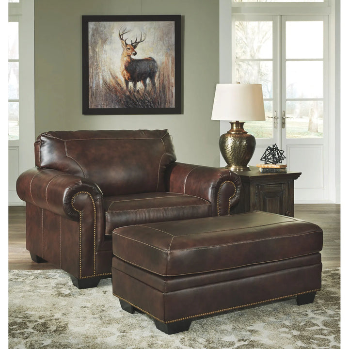 Ashley 58702/23/14 Roleson - Walnut - Chair and a Half with Ottoman