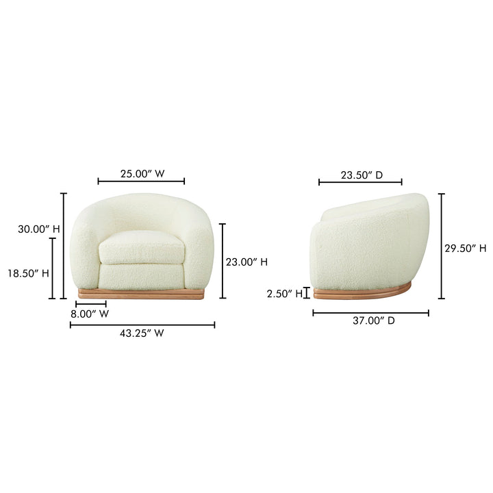 Marlowe - Lounge Chair - Cream