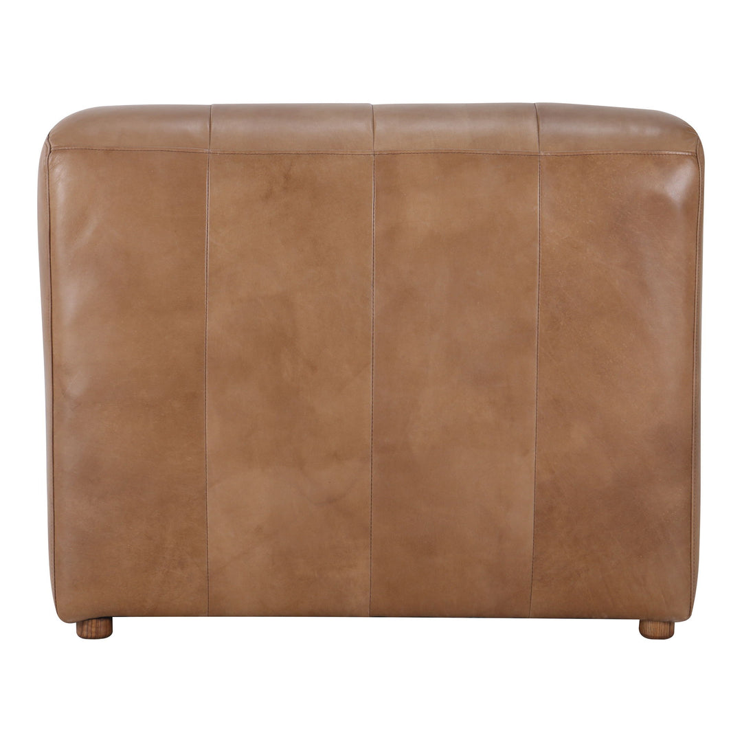 Ramsay - Leather Slipper Chair - Light Brown