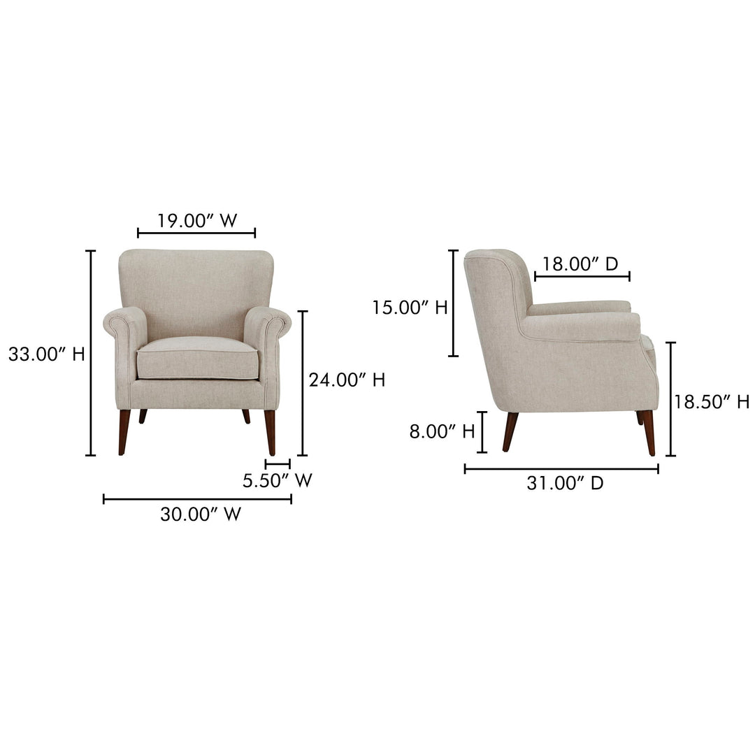 Harriet - Accent Chair - Beige