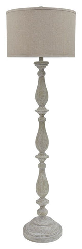 Bernadate - Poly Floor Lamp - Whitewash