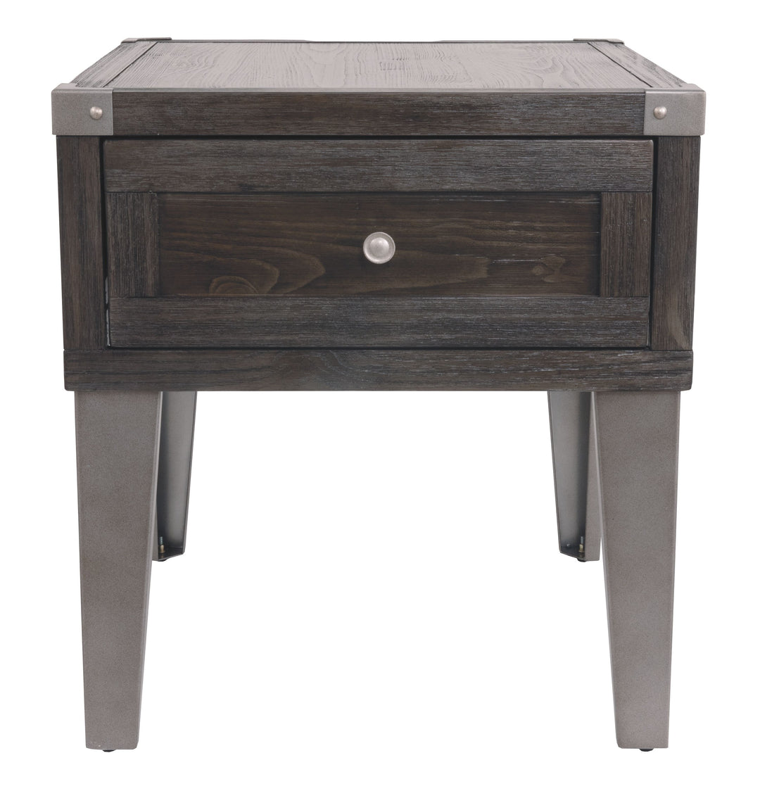 Todoe - Dark Gray - Rectangular End Table