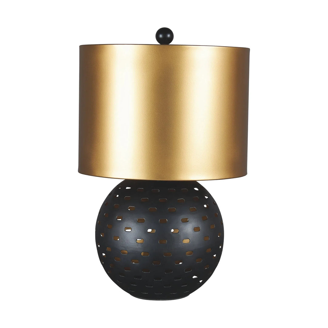 Ashley L204214 Mareike - Black/Gold Finish - Metal Table Lamp (1/CN)