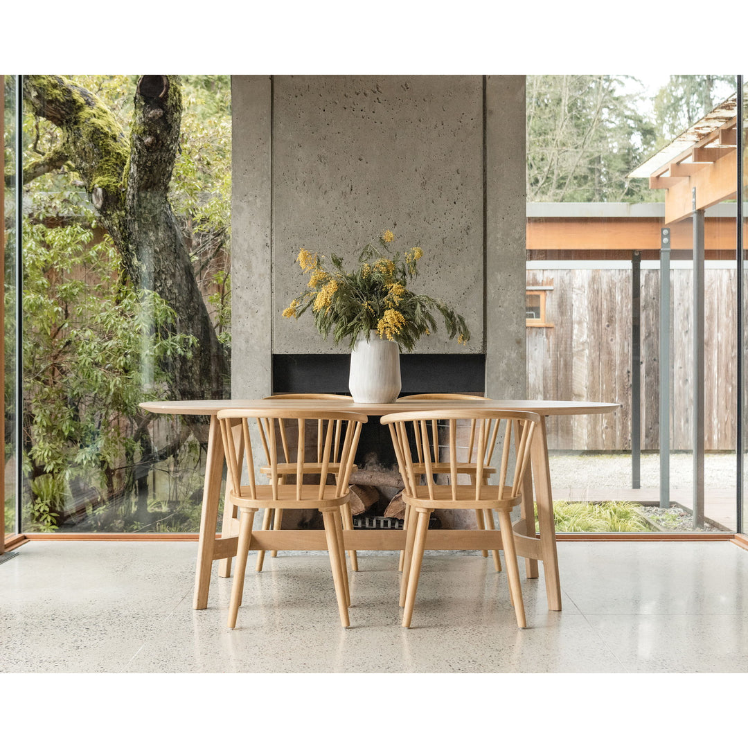 Trie - Small Dining Table - Natural Light Oak