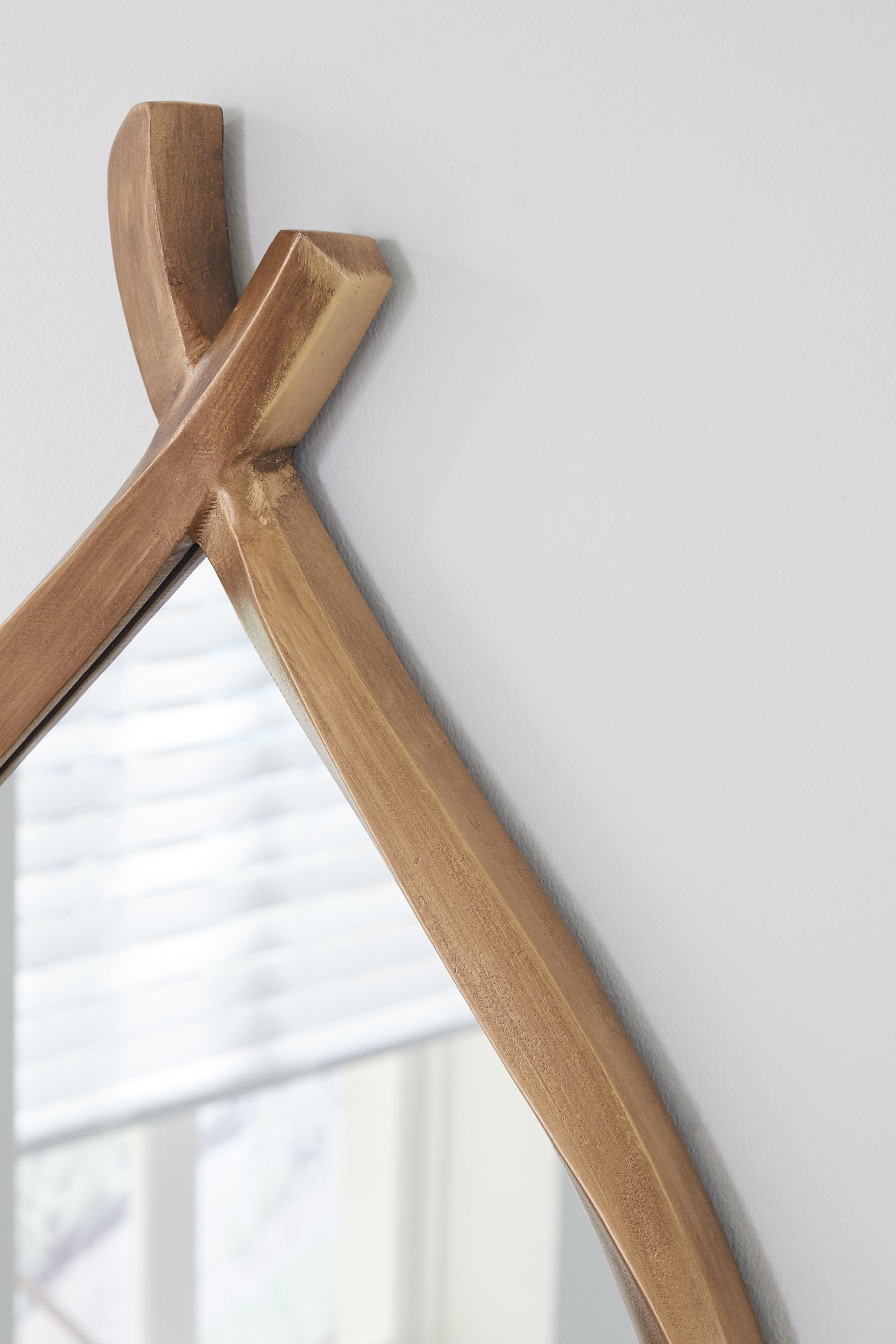 Bartner - Accent Mirror - Antique Gold Finish