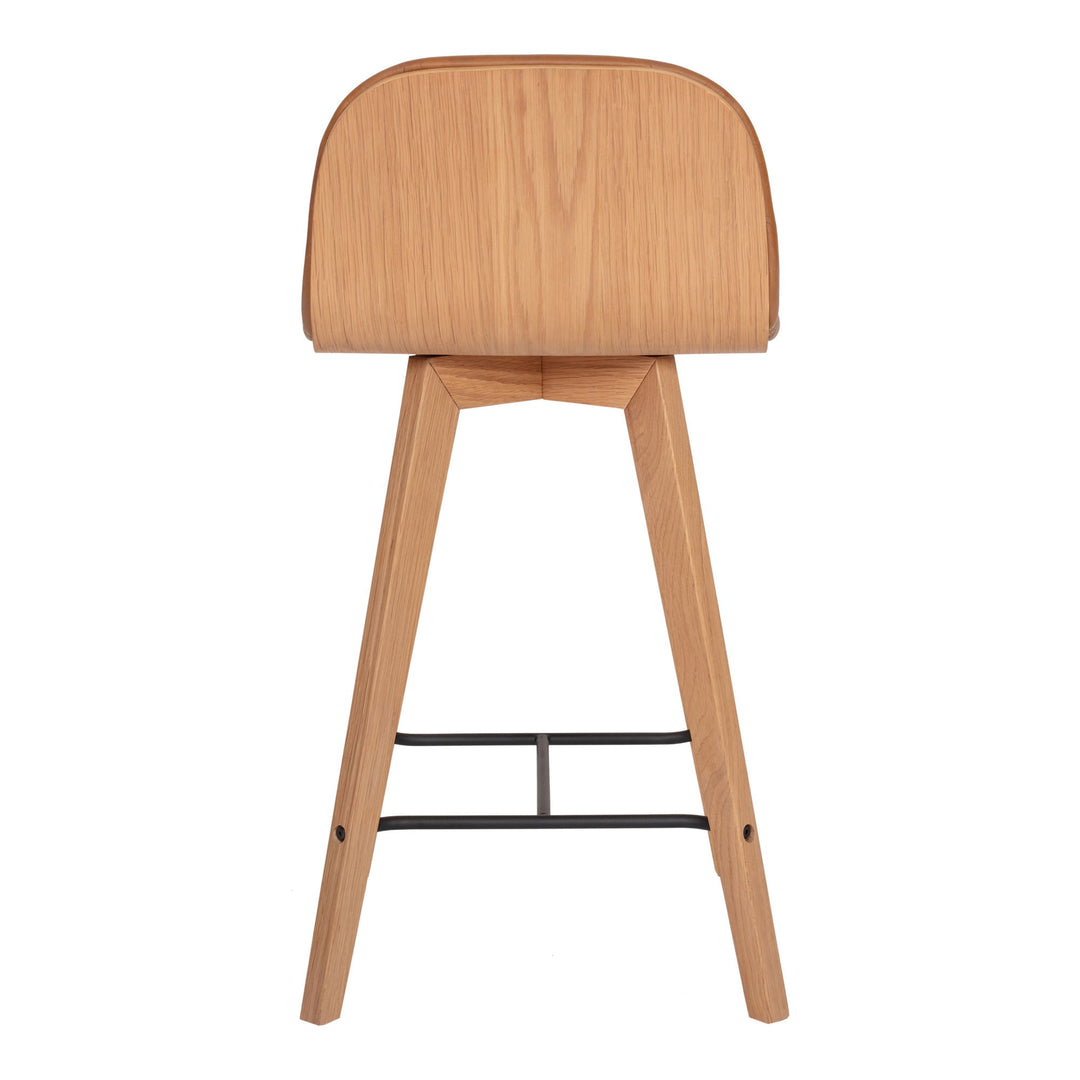 Napoli - Leather Counter Stool - Tan