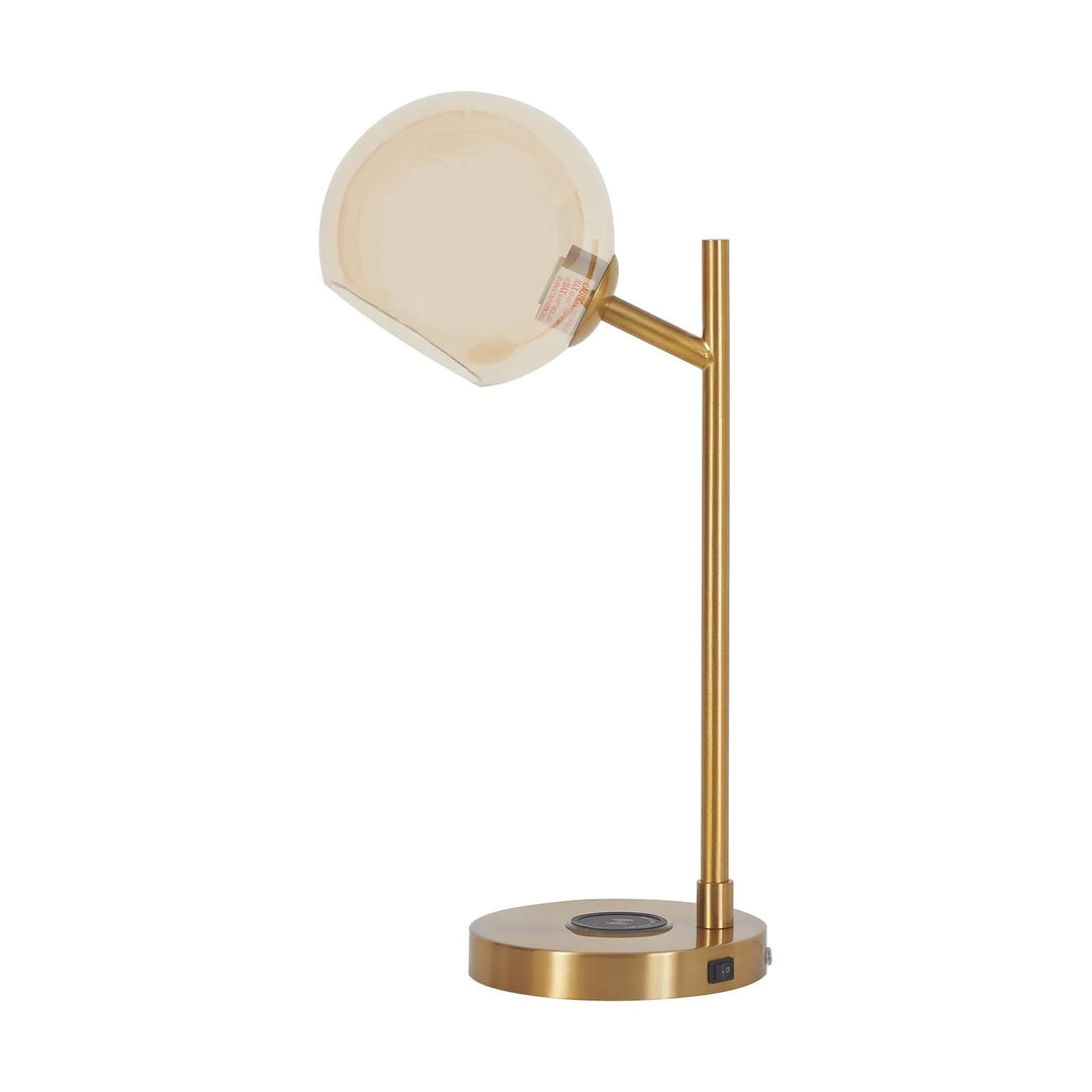 Ashley L206022 Abanson - Amber/Gold Finish - Metal Desk Lamp (1/CN)