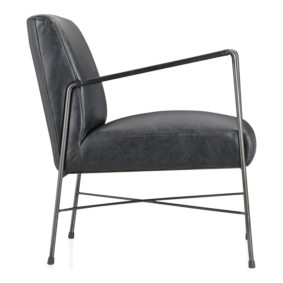 Dagwood - Leather Armchair - Black