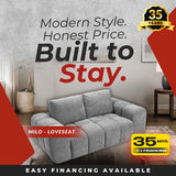 Milo Loveseat - Grey