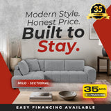 Milo Sectional - Grey