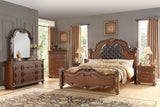 Diamond Bedroom Set (Queen Bed/Dresser Mirror/Nightstand)