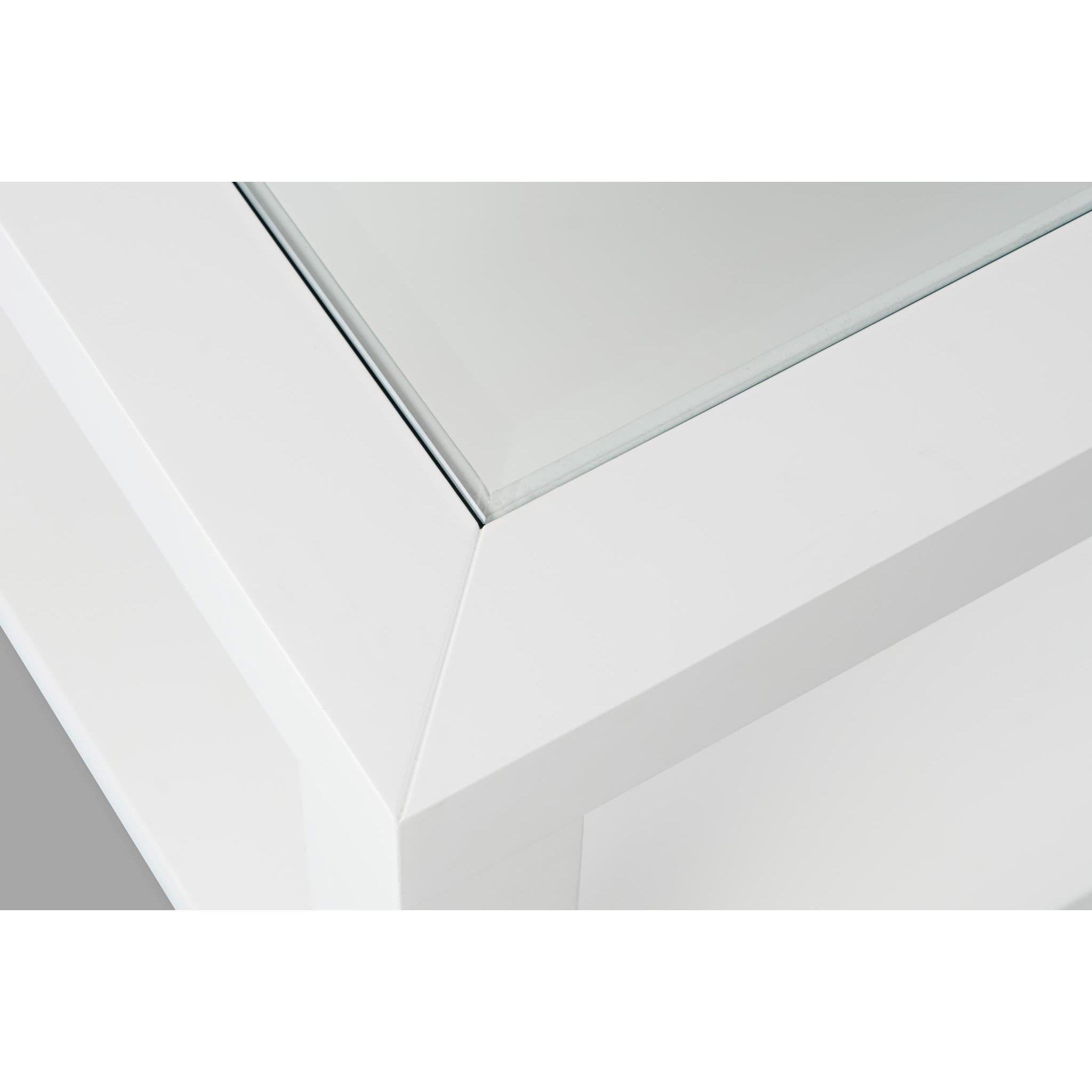 Urban Icon White Rectangle Castered Cocktail Table