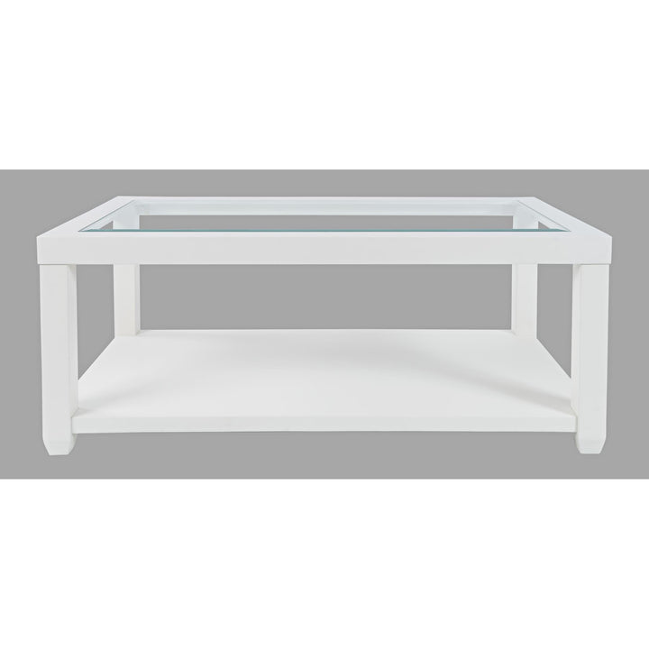 Urban Icon White Rectangle Castered Cocktail Table