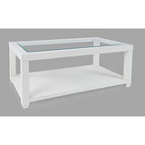 Urban Icon White Rectangle Castered Cocktail Table