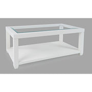 Urban Icon White Rectangle Castered Cocktail Table