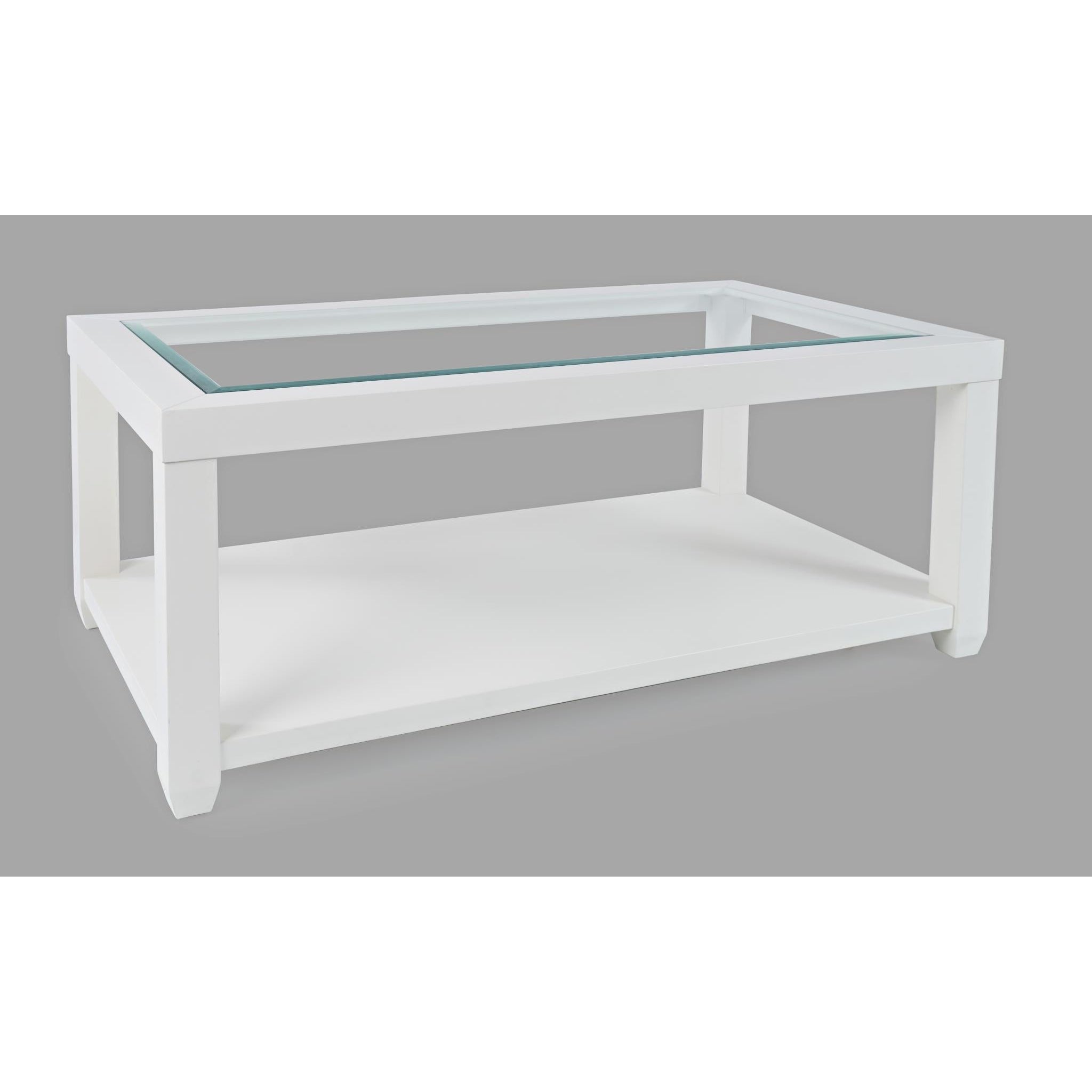 Urban Icon White Rectangle Castered Cocktail Table
