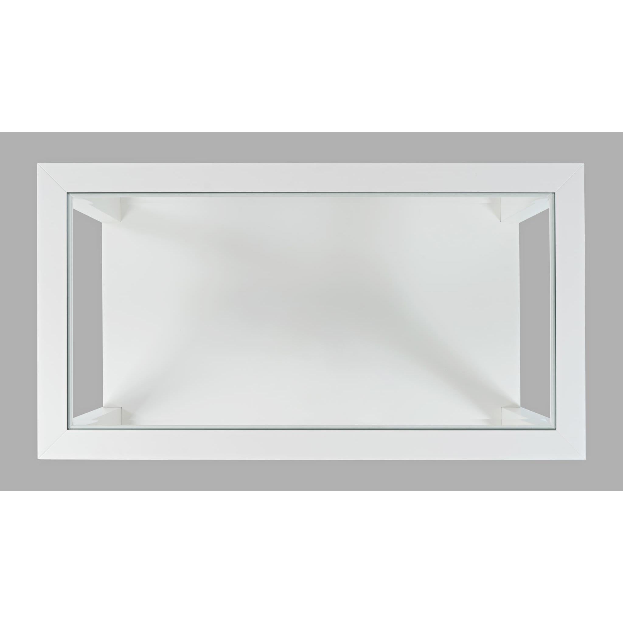 Urban Icon White Rectangle Castered Cocktail Table