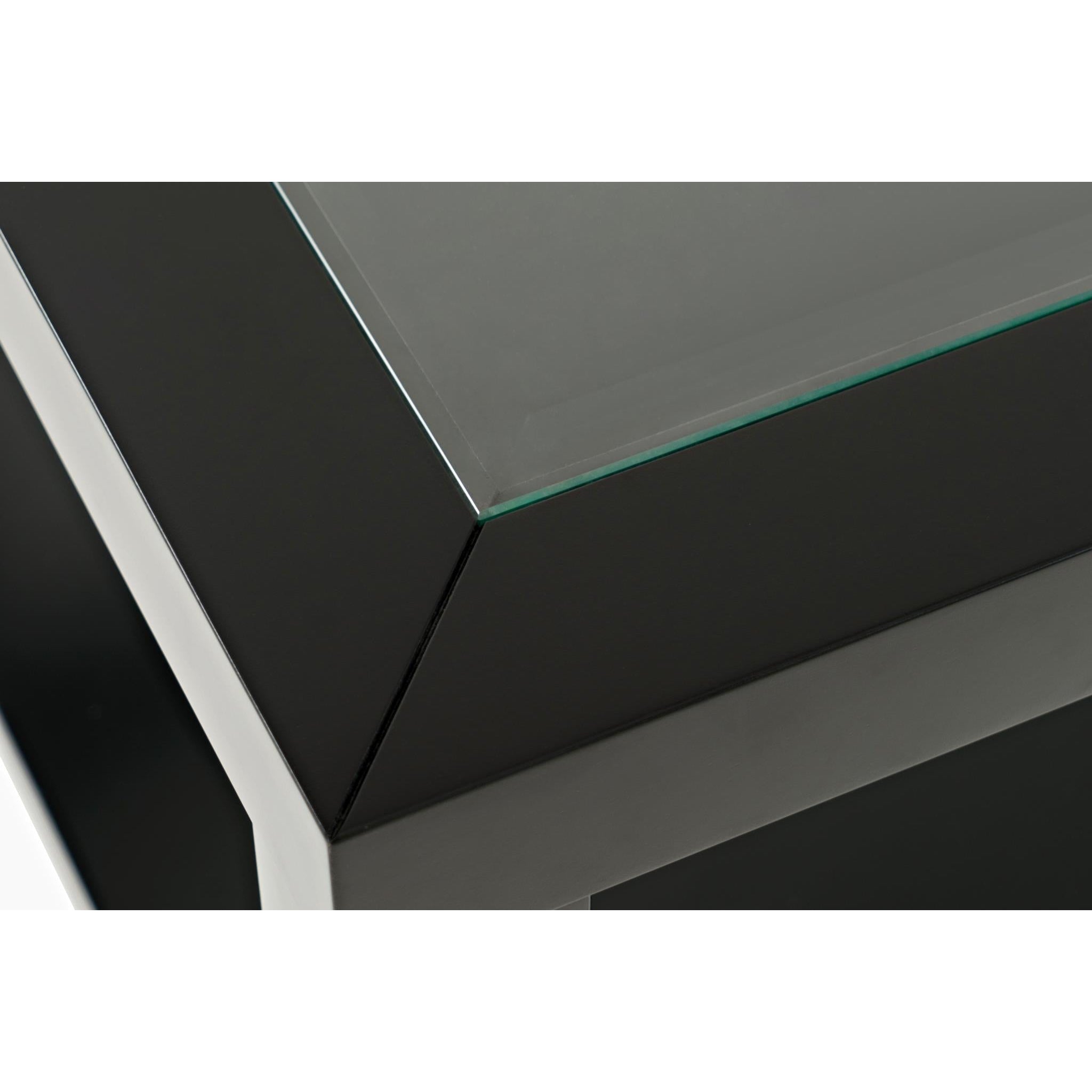 Urban Icon Black Rectangle Castered Cocktail Table