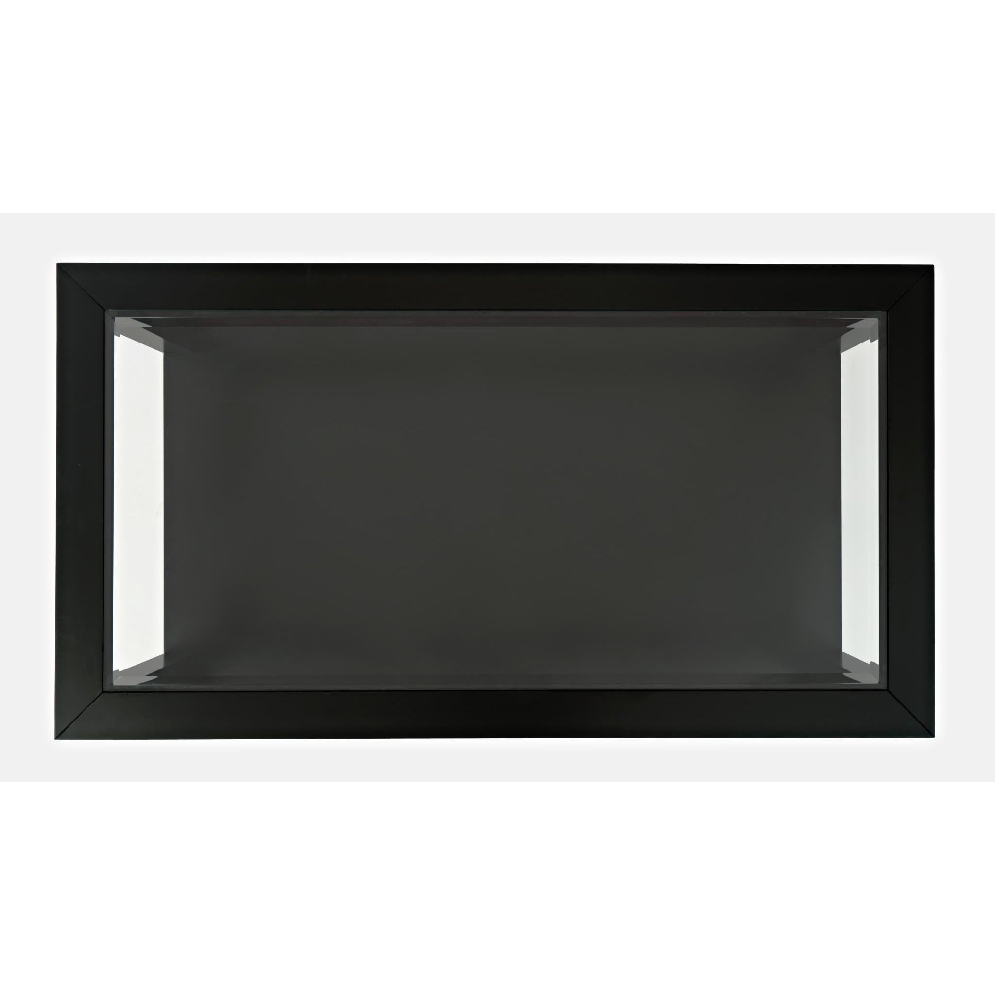 Urban Icon Black Rectangle Castered Cocktail Table
