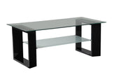 Modena Glass Coffee Table - Black